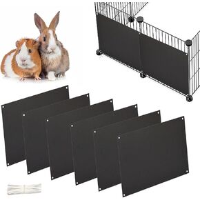 Oncpcare 12 Pack Pet Plastic Cage Liner Protection 10'' x 8.2'' Rabbit Cage Urine Guard Clear Cage Edge Liner Guinea Pig Side Lining Small Animal Cage Accessories - Keep Litter in The Cage