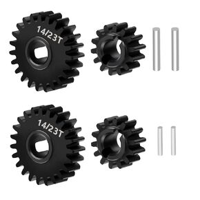 Steel 13/24T 14/23T 15/22T Underdrive Portal Gears Set for 1/18 RC Crawler Redcat Ascent-18 Upgrade Parts (13/24T)