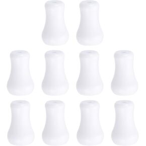 uxcell Cord Knobs, White Wooden Cord Tassel Drops Pull End Pendant for Window Blinds Shade Curtain Craft, 1x0.6" 10Pcs