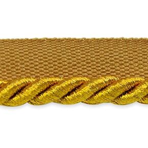 Trims by the Yard Gloria 1/4" Metallic Twisted Lip Cord Antique Gold | (10 Yard Cut) Trim