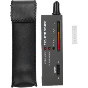 Joyzan Diamond Tester Pen, High Accuracy Jewelry LED Selector Professional Gem Testing Precision Detector Portable Gemstone Electronic Meter Tool Novice Expert Jade Ruby Stone Crystal Precious Metal