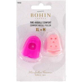 Bohin Silicone Needle Puller Extra Large and Medium 2pk Thimbles, None 5