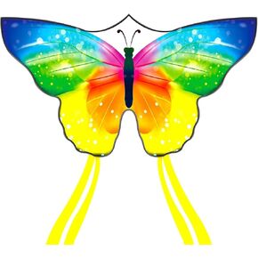 Large Butterfly Kite for Adults and Kids Ages 4-8 & 8-12 Easy to Fly, 55''X28'' Single Line Kite for Outdoor, Park or Beach.