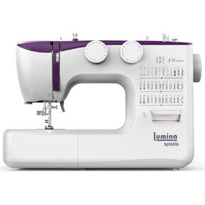 Lumina Spezia High Speed Sewing Machine with Accessory Kit | Strong Motor, Automatic Needle Threader, 36 Built-in Stitches, Full Metal frame, 1-Buttonhole & LED Light, Perfect for Beginners