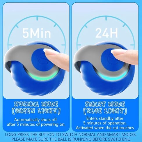Speedy Tail 2.0, Speedy Tail Cat Toy, Interactive Cat Toys for Indoor Cats, Smart Interactive Cat Toy Balls, Automatic Moving Cat Toy Ball, Self Rolling Cat Toy Ball with Tail (Blue) in Saudi Arabia
