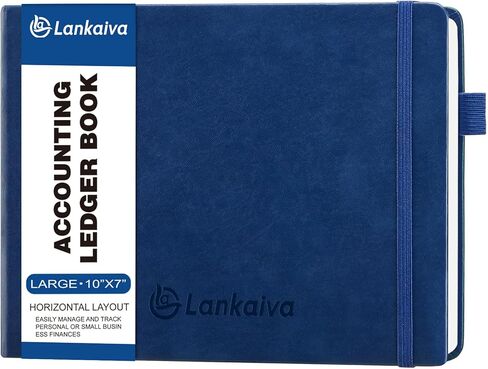 Accounting Ledger Book - Ledger Books Bookkeeping for Personal & Small Business Accounting, Expense Tracker Notebook for Expenses, Deposits & Balance, B5 Log Book for Business Essentials, Navy Blue in Saudi Arabia