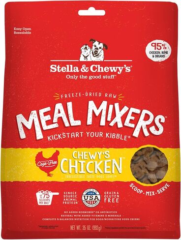Stella & Chewy's Freeze Dried Raw Chewy’s Chicken Meal Mixers – Dog Food Topper for Small & Large Breeds – Grain Free, Protein Rich Recipe – 3.5 oz Bag in Saudi Arabia