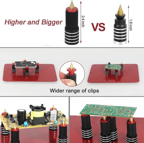 Helping Hands Soldering Magnetic Third Helper hand Station with 4 Solder Magnetic Arms, Welding Gun Holder and Waterproof Large Stable Base for Electronics PCB Clamp Jewelry Crafts Model Repair in Saudi Arabia