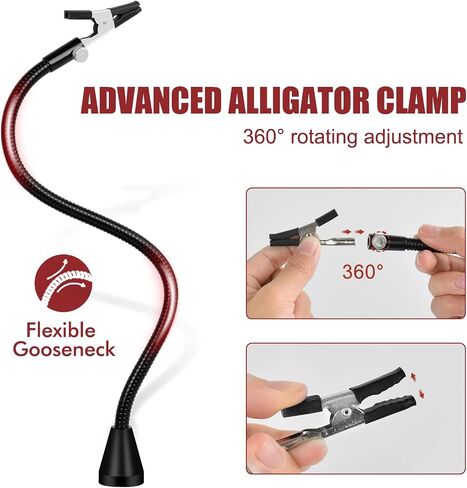Helping Hands Soldering Magnetic Third Helper hand Station with 4 Solder Magnetic Arms, Welding Gun Holder and Waterproof Large Stable Base for Electronics PCB Clamp Jewelry Crafts Model Repair in Saudi Arabia