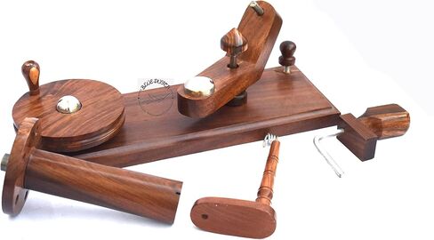 Blue DUCTH Handmade Premium Crafted Yarn Winder for Knitting & Crocheting - Center Pull Ball Yarn Swift | Easy to use | Sheesham Wood in Saudi Arabia