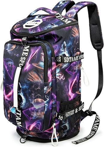 Gym Duffle Bag Backpack with Shoe Compartment,4 ways Travel Backpack for Women and Men,Multi-Functional Weekender bag with Waterproof Layer&Laptop Compartment for Fitness, Travel,Camping in Saudi Arabia