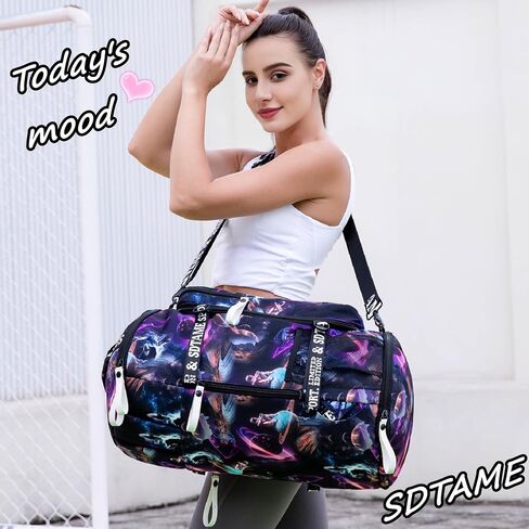 Gym Duffle Bag Backpack with Shoe Compartment,4 ways Travel Backpack for Women and Men,Multi-Functional Weekender bag with Waterproof Layer&Laptop Compartment for Fitness, Travel,Camping in Saudi Arabia