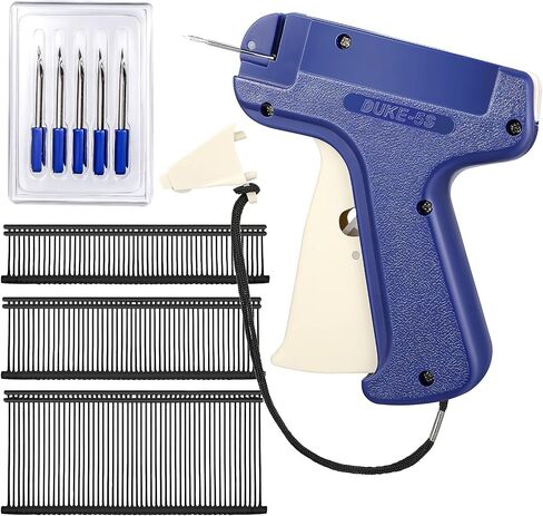 1518 Pieces Clothes Tagging Applicator Set, Include Handheld Clothing Label Applicator Garment Tag Attacher with 5 Steel Needle and 1512 Barbs Fasteners in 3 Sizes for Fine Tagging Application (Black) in Saudi Arabia