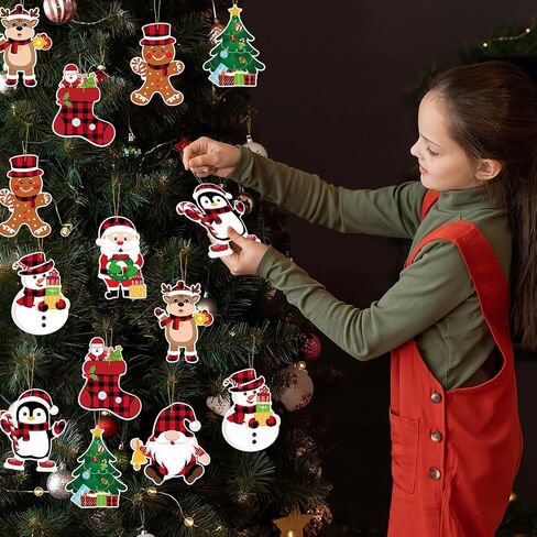 KMCCUMBER عيد الميلاد الحرف، 32 جهاز كمبيوتر شخصى عيد الميلاد ثلج ندفة الثلج الحرف DIY شجرة عيد الميلاد الحلي جعل ملصقات عيد الميلاد الخاصة بك الحرف لقضاء عطلة عيد الميلاد الفصول الدراسية الطرف تفضل in Saudi Arabia