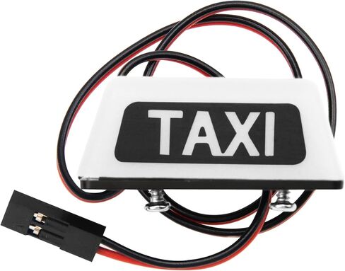 ShareGoo Simulation RC Toy Car Taxi Lights LED Lamp Roof Light Decorations Compatible with Tamiya XV01 TT01 Kyosho FAZER MK2 PTG HSP RGT 1/10 1/8 RC On Road Racing Cars (White) in Saudi Arabia