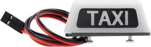 ShareGoo Simulation RC Toy Car Taxi Lights LED Lamp Roof Light Decorations Compatible with Tamiya XV01 TT01 Kyosho FAZER MK2 PTG HSP RGT 1/10 1/8 RC On Road Racing Cars (White) in Saudi Arabia