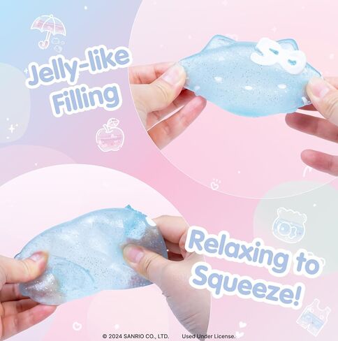 Hamee SquiSHU Sanrio Hello Kitty الذكرى السنوية الخمسين - إصدار خاص محدود جديد اسفنجي [لعبة حسية قابلة للتمدد من العجين] [كرة ضغط ناعمة] هدية ممتعة للاسترخاء للأطفال والكبار - بريق وردي in Kuwait