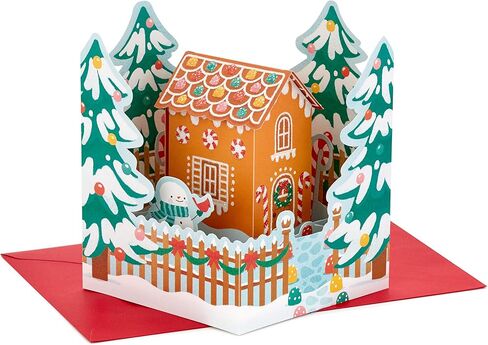 Hallmark Signature Paper Wonder Pop Up Christmas Card (Gingerbread) in Saudi Arabia
