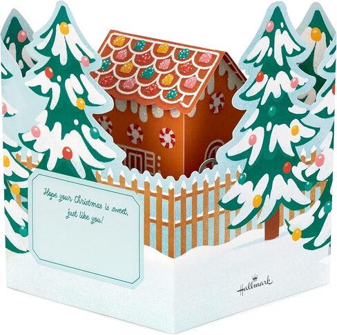 Hallmark Signature Paper Wonder Pop Up Christmas Card (Gingerbread) in Saudi Arabia