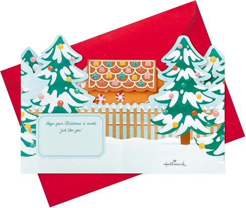Hallmark Signature Paper Wonder Pop Up Christmas Card (Gingerbread) in Saudi Arabia