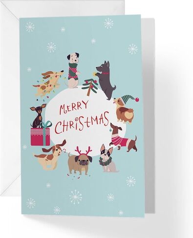 Single Christmas Card For Mom (Mother) | Pomegranate, Poinsettia, Mistletoe | Your Purchase Helps Animals In Need | 5"x7.5" | Individual Christmas Card with Envelope | Made in USA | in Saudi Arabia