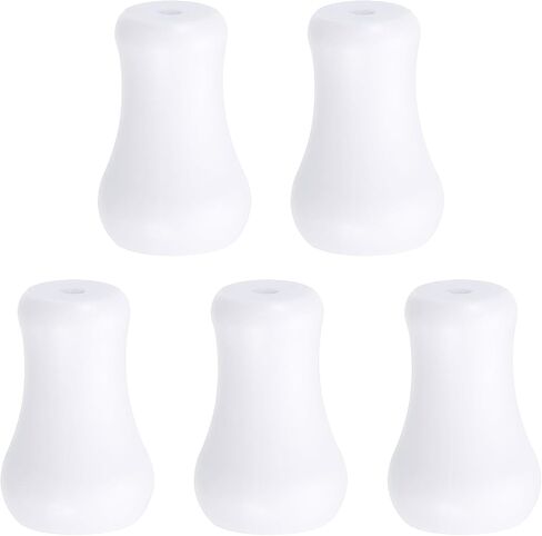 uxcell Cord Knobs, White Wooden Cord Tassel Drops Pull End Pendant for Window Blinds Shade Curtain Craft, 1x0.6" 10Pcs in Saudi Arabia