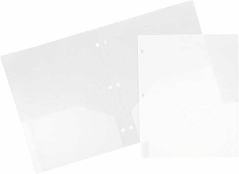 مجلدات جيوب بلاستيكية شديدة التحمل بثلاثة فتحات من JAM PAPER - مجلدات مدرسية متينة للغاية - ألوان أساسية متنوعة - 6/حزمة in Saudi Arabia