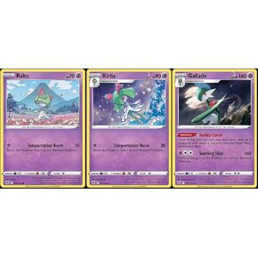 Gallade 062/189 - Astral Radiance - Rare Pokemon Evolution Card Lot - Kirlia & Ralts