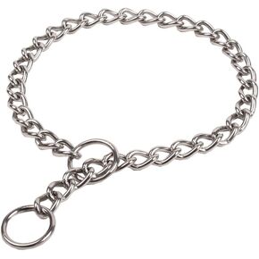 SGODA Chain Dog Training Choke Collar, 22 in, 3 mm