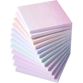 Mr. Pen- Sticky Notes, 3"x3", 12 Pads, Gradient Colors, Sticky Note, Self-Stick Note Pads, Sticky Pads Sticky Notes Aesthetic, Colorful Sticky Notes, Sticky Notes Bulk Sticky Notes