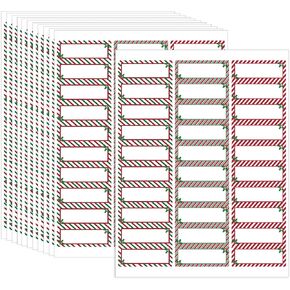 300 Pieces Christmas Address Labels 2 x 4 Inches Printable Christmas Address Labels Mailing Labels Compatible with Laser and Inkjet Printer