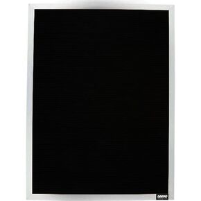 Aarco Products Inc Black Aarco BOFD2418L 24" x 18" Felt Open Face Vertical Indoor Message Board with Aluminum Frame and 3/4" Letters