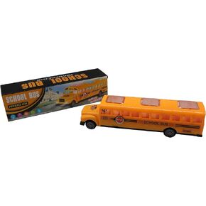 Kids School Bus Toy, Attractive Flashing Lights, Sound and Music, Bump 'n Go Action, Forest & Twelfth Cute Yellow School Bus Toy to Keep Kids Busy, Great Gift Idea