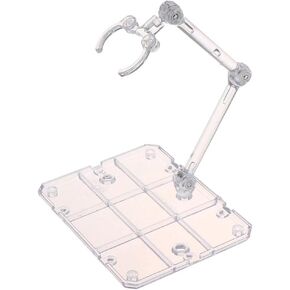 1 Pcs Transparent Action Figure Stand, Doll Model Display Holder Base Doll Support Stand Compatible for HG RG SD SHF Gundam 1/144, Collectible Display and StorageFigure Display Stands,