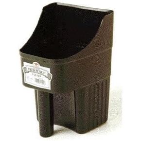 Enclosed Pet Feed Scoop - 3 Quart [Set of 2] Color: Black