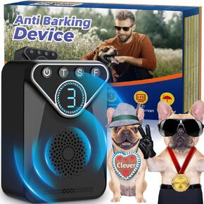 1500 mAh Rechargeable Anti Barking Device for Dogs Indoor Up to 50 Ft Range, 9 Modes Dog Bark Deterrent Devices Dog Training & Behavior Aids, Electric Bark Box Dog Barking Control Safe for Dogs