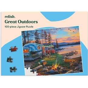 Relish - Dementia Puzzle for Adults, 100 Piece Sunset in Paris Puzzle - Activities & Gifts for Elderly People with Alzheimer's Disease in Kuwait