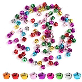100pcs Christmas Jingle Bells, Multi-Color Christmas Bells for Decoration Colorful Small Jingle Bells Xmas Decor DIY Crafts Perfect Decoration for Parties Birthday Christmas Trees Gift Boxes