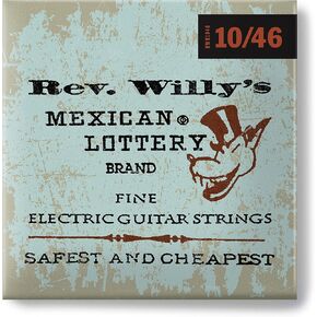 JIM DUNLOP RWN0840 Reverend Willy Nickel Plated Steel Electric Guitar Strings, Fine, .008-.040, 6 Strings/Set