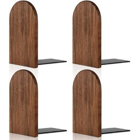 Book Ends Wood BookEnds Heavy Duty Book Stand (Walnut Wooden)