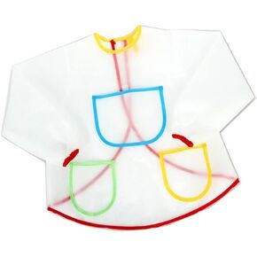 TINKSKY Long-Sleeved Children Kids Waterproof Art Craft Smock Toddler Apron for DIY Painting Drawing