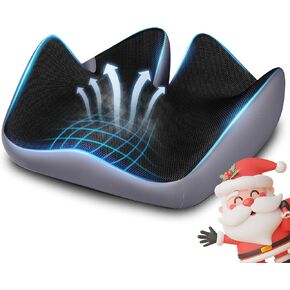 Seat Cushion for Relief Sciatica - Memory Foam Cushion for Office Chair, Hip & Coccyx Pain Relief for Long Sitting,2024 Upgraded Large Seat Cushion for Soft Support,Suitable for Game Chair/Wheelchair