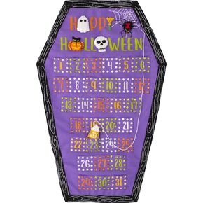 Bucilla, Halloween Countdown, Felt Applique Wall Hanging Kit, Perfect for DIY Arts and Crafts, 89728E