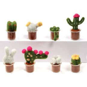 مجموعة التلبيد بالإبر من MillyRose Crafts، مجموعة التلبيد بالإبرة للمبتدئين - تعليمات بالألوان الكاملة، مجموعة التلبيد بإبرة الصبار، إبر التلبيد المرمزة بالألوان، مجموعة التلبيد النضرة