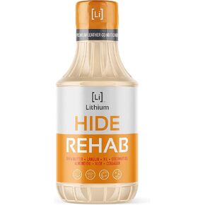 Hide Rehab Leather Conditioner - الطريقة الأكثر فعالية لاستعادة وترطيب وإعادة ترطيب جلد سيارتك. يحمي من الأشعة فوق البنفسجية الأشعة، تمنع الجلد من الجفاف والتشقق. كل شيء طبيعي