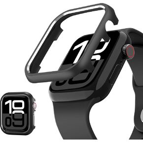 متوافق مع حافظة Apple Watch Series 9 8 7 مقاس 41 ملم ذهبي، ممتص الصدمات للوجه من الألومنيوم الفاخر من NINKI لساعة Apple Series 9 حافظة 41 ملم iWatch 8 غطاء واقٍ للرجال والنساء in Kuwait