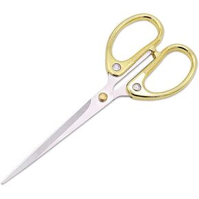 6.3" Stainless Steel Office Scissors,Ultra Sharp Blade Shears,Sturdy Sharp Scissors for Office Home School Sewing Fabric Craft Multipurpose Scissors