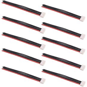 10pcs 4" / 10cm JST-XH 4S Balance Plug Connector Adapter Lead Wire 22awg Silicone Cable for RC Lipo Battery Charger(C124-10)…