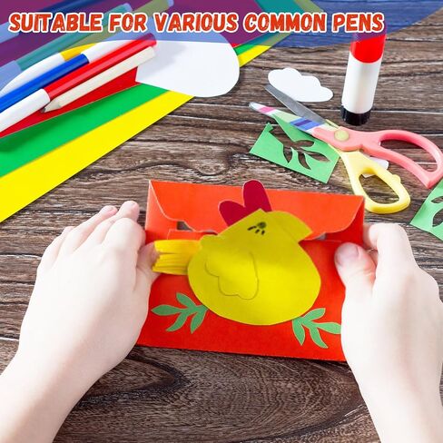 100 Sheets Colored Cardstock Blank Colorful Thick Paper 92LB/250gsm Cards Stock for Invitations, Postcards, Photos, DIY Crafts Greeting Card Making Scrapbook Supplies (4 x 6Inch) in Saudi Arabia