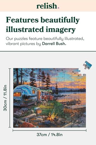 Relish 100 Piece Puzzles for Adults, Sunset in Paris Dementia Jigsaw Puzzle, Dementia Activities for Seniors in Kuwait
